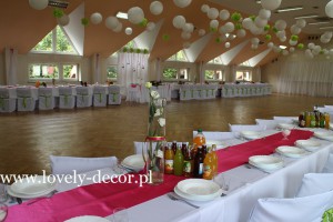 dekoracje sal weselnych --sala w Humniskach